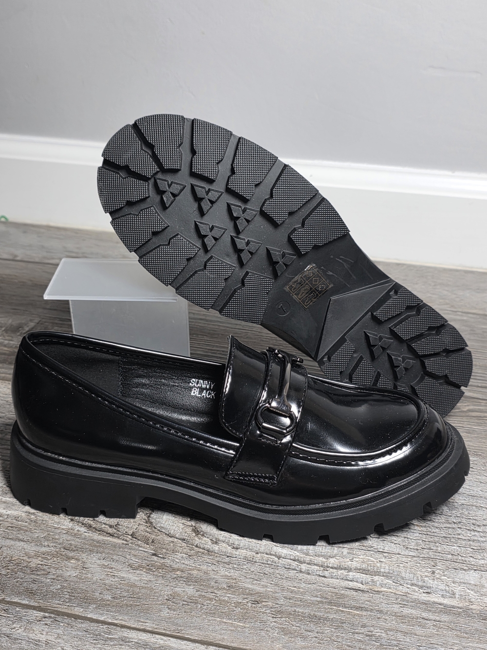 Bernal Soft Footwear Womens Sunny Horsebit Chunky Sole Platform Loafers Sz 7 EUC